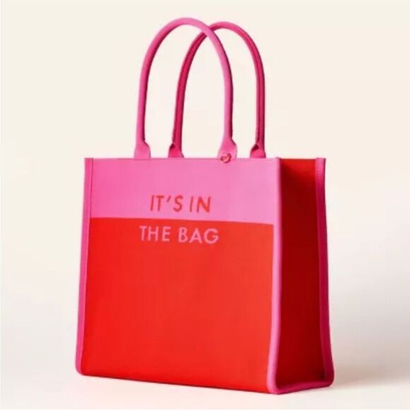 Kate Spade "It's In The Bag" Colorblock Knit Tote Bag Target Collaboration NEW - Picture 3 of 6